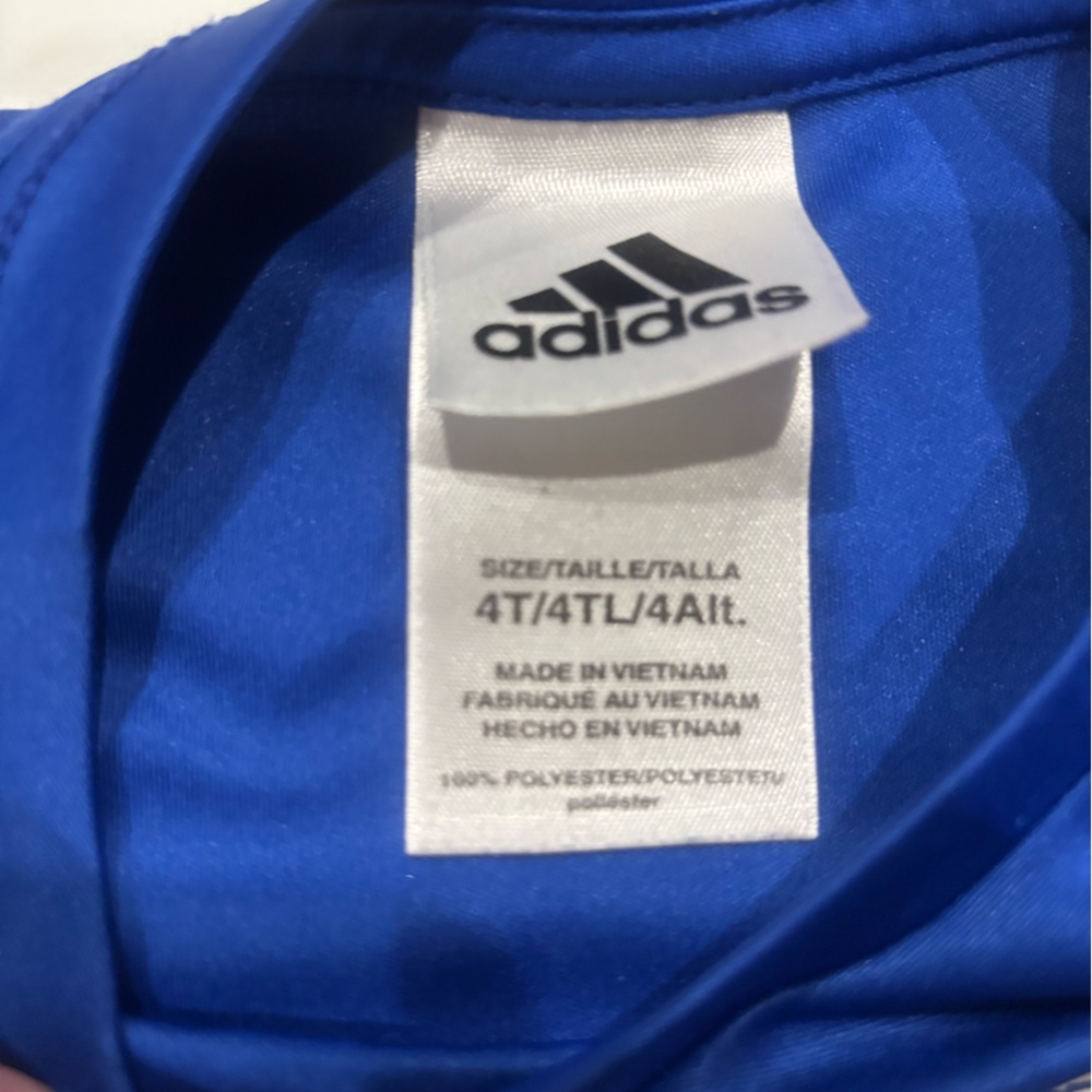 Adidas Boys’ 4T Blue Graphic T-Shirt - Picture 3 of 3